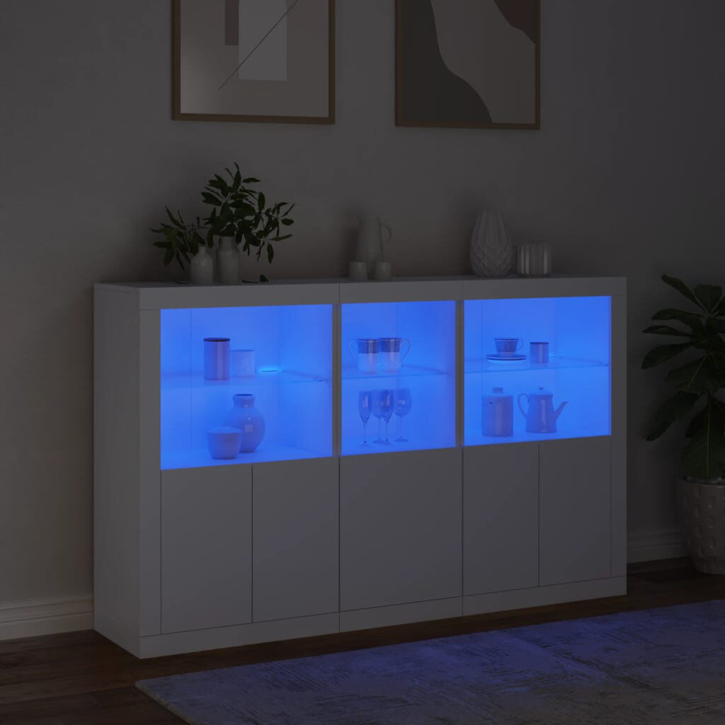 Metro Azilda 162cm Sideboard White 100cm H X 162cm W X 37cm D