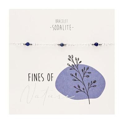 Armband - 'Fines of nature' - versilbert - Blauer Sodalith