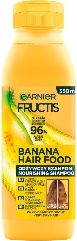 Garnier Fructis Banana Hair Food Närande schampo För torrt hår 350 ml