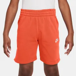 NIKE Sportswear Club Fleece French Terry Shorts Kinder 842 - turf orange/white M (137-147 cm)
