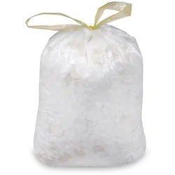 Mülleimerbeutel (HDPE) mit Zugband weiß 50 x 60 cm 30L `M`