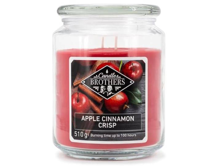 Candle-Brothers Bougie parfumée\, Bougie en Verre\, 2 mèches\, 510 g\, 100 h de Combustion\, Bougie d'ambiance