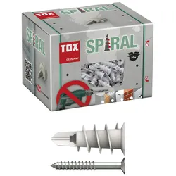 TOX SPIRAL Dübel- und Schrauben-Sortiment 32 mm, 50 St.