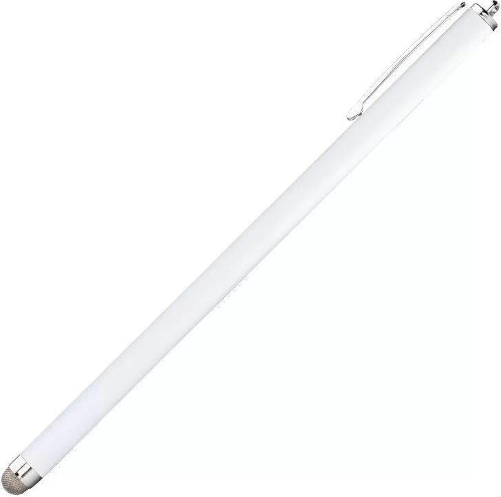 INF Stylet capacitif universel avec pointe remplaçable pour tablettes et smartphones Blanc