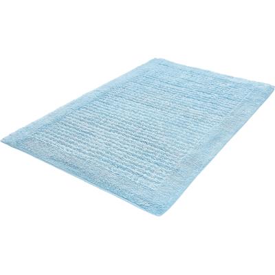 Badematte KLEINE WOLKE "Net, Badvorleger, Badezimmer Teppich", grün (opal), H:17mm, Baumwolle, Badematten, Badematte, Badteppich, Uni Farben, rutschhhemmend