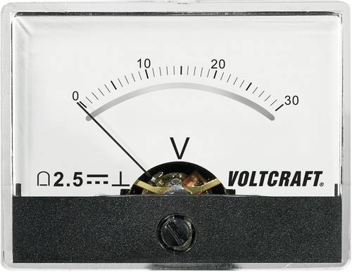 VOLTCRAFT AM-60X46/30V/DC AM-60X46/30V/DC Einbau-Messgerät AM-60X46/60V/DC 30V Drehspule
