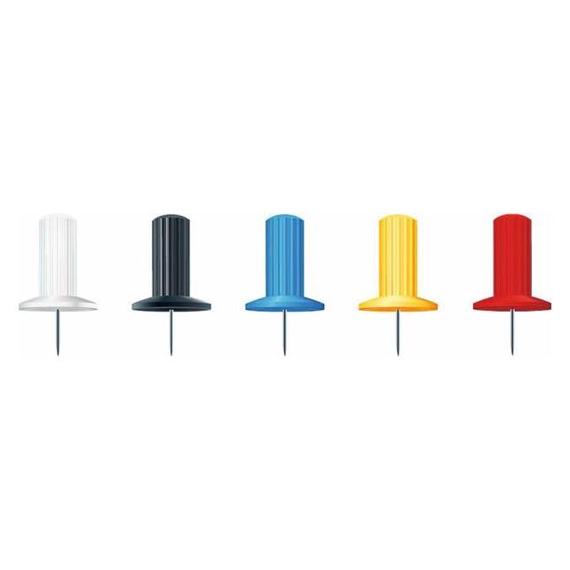 Exacompta Pinnwandnadeln Ø 10 mm, multicolor (14920E)