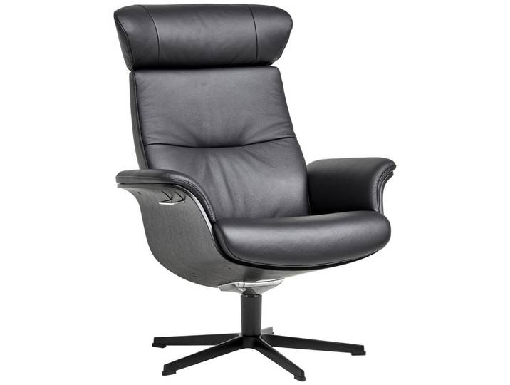 Conform Relaxsessel, Schwarz, Metall, Echtleder, Rindleder, 81x110x80 cm, Lederauswahl, Stoffauswahl, Wohnzimmer, Sessel, Relaxsessel