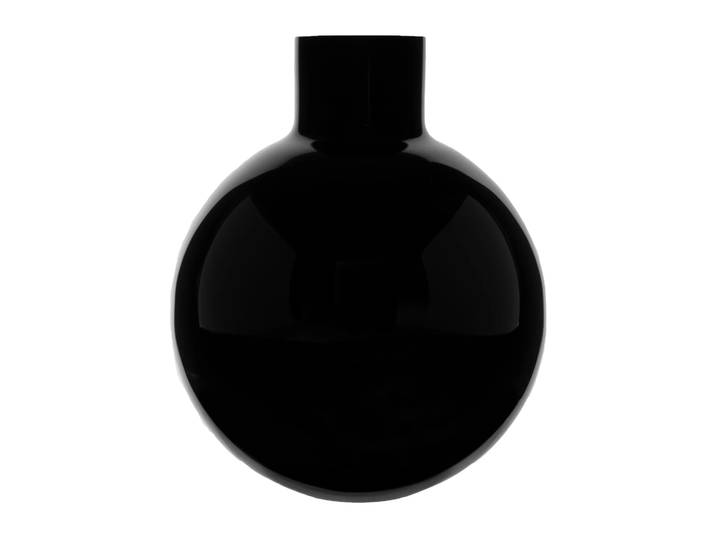 Skrufs Glasbruk Vase Pallo Noir 31 cm