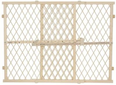 Evenflo Position & Lock Adjustable Wood Baby Gate