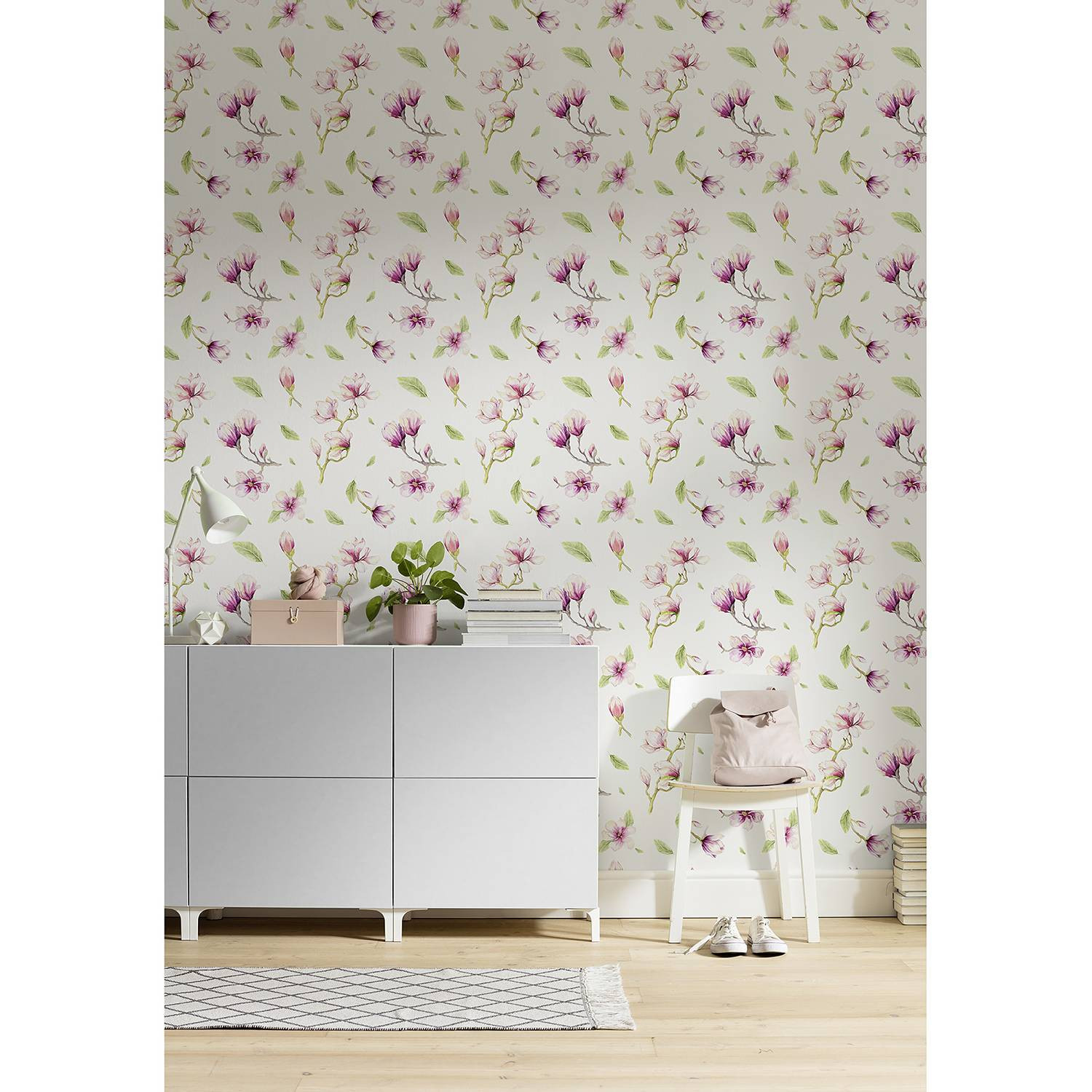 home24 Fotobehang Magnolia Rapport 200cm