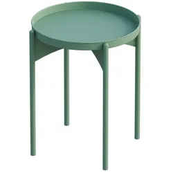 BEISTELLTISCH mit runder Metallplatte H57 cm - COLE