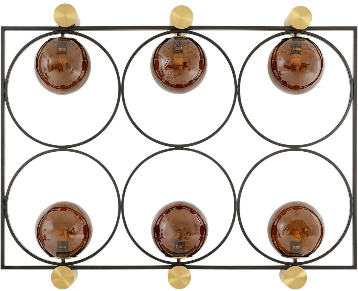 Wandlamp Balance Circle van Kare Design met glazen elementen