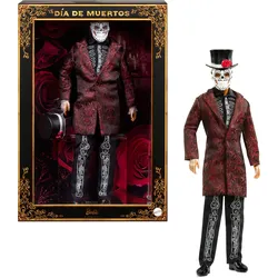 Barbie „Día De Muertos“-Puppe 2026 mit knielanger Jacke, abnehmbarer Calavera-Maske und Hut