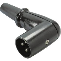 Kash 55006 XLR-Steckverbinder Stecker, gewinkelt Polzahl: 3 Schwarz 1 St.