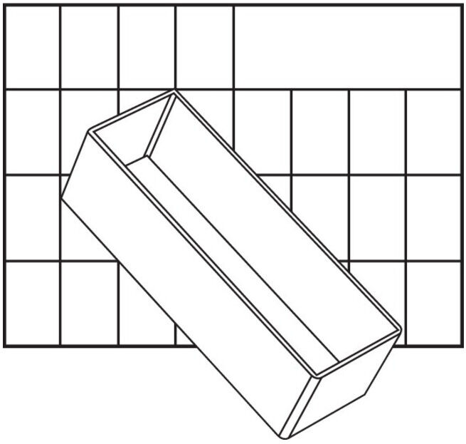 A8-2 Casier transp. H 47x L 55x P 157 mm ; raaco (114592)