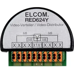 Elcom RED624Y Verteiler 4 fach UP Unterputz Einbau 2 Drahts Schwarz