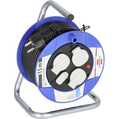 Brennenstuhl 1079180600 Kabeltrommel 15m Schwarz Schutzkontakt-Stecker