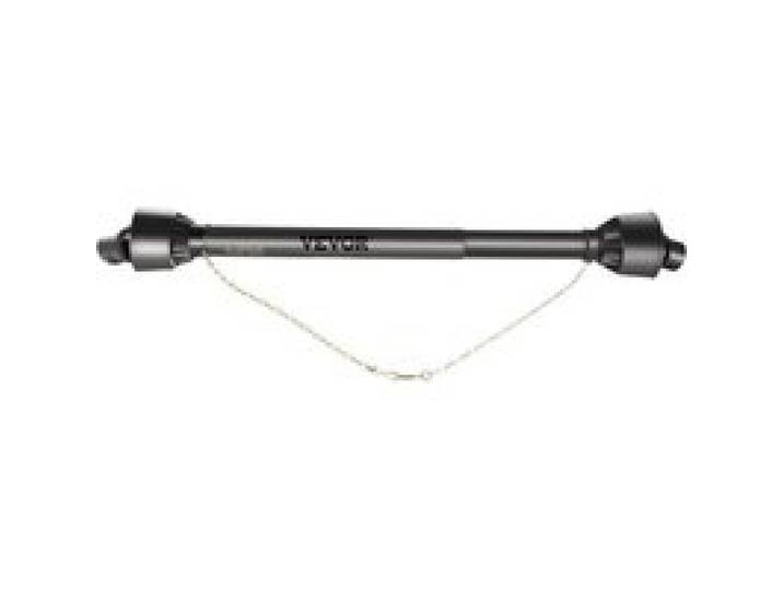 VEVOR Arbre à Cardan Tracteur 34,9 mm Transmission à Cardan Prise de Force T4 Extrémité Cannelée Ronde Arbre de Transmission Extensible 1000-1400 mm, pour Machine Agricole Tondeuse Motoculteur Noir