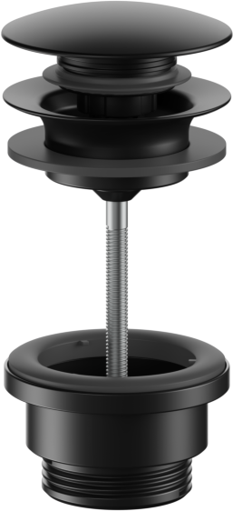 Keuco Ablaufgarnitur 59902370000 Push-Open, G 1 1/4, schwarz matt