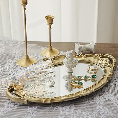 Shop Station Vintage Mirrored Vanity Tray For Perfume, Jewelry And Dresser Decor Vintage Mirrored Vanity Tray For Perfume, Jewelry And Dresser Decor