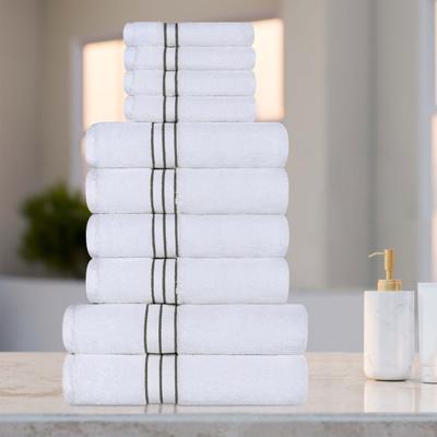 Superior Hotel Collection 10-Piece Towel Set, Ultra-Plush Turkish Cotton Towels