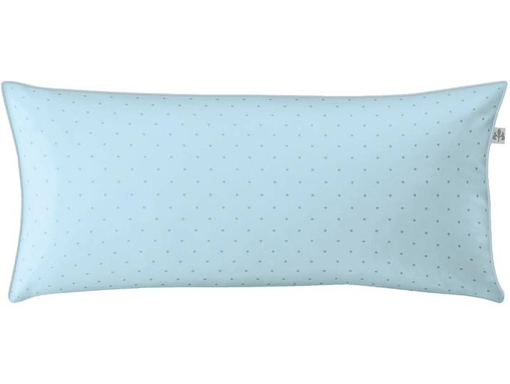 Kissenbezug IRISETTE Varia 8730 , blau (sky), B:80cm L:40cm, Mako-Satin, Obermaterial: 100% Baumwolle, Kissenbezüge, Kissenbezug, in feinem Punktedesign