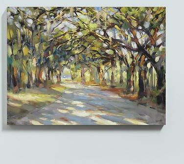 "Southern Oaks Stretched Canvas - 24"" x 32"" - Ballard Designs"