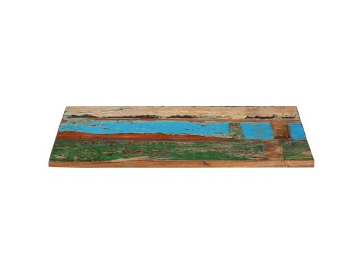 KLGBNCVE Tischplatte Massivholz 60x90 cm 25-27 mm Altholz Rechteckig, Rustikaler Look, Vielseitig Nutzbar, Feucht Abwischbar