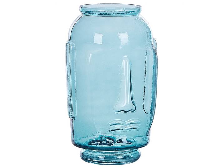 DEKOVASE Glas blau Sambar