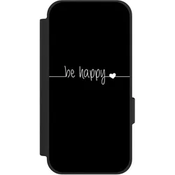 Nivocase Klapphülle für Google Pixel 10a Handyhülle aus Kunst Leder NIVOflip schwarz Glück Sprüche (Google Pixel 10a), Smartphone Hülle, Schwarz