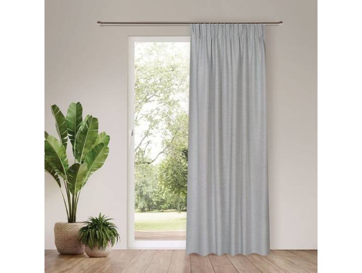 Fertigvorhang mit Gardinenband, blickdicht, 140x245 cm