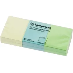 Soennecken Haftnotiz 5833 Recycling 50x40mm 100Blatt sort. 6 St./Pack.