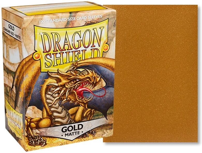 Dragon Shield - Standard Sleeves - Matte Gold (x100)