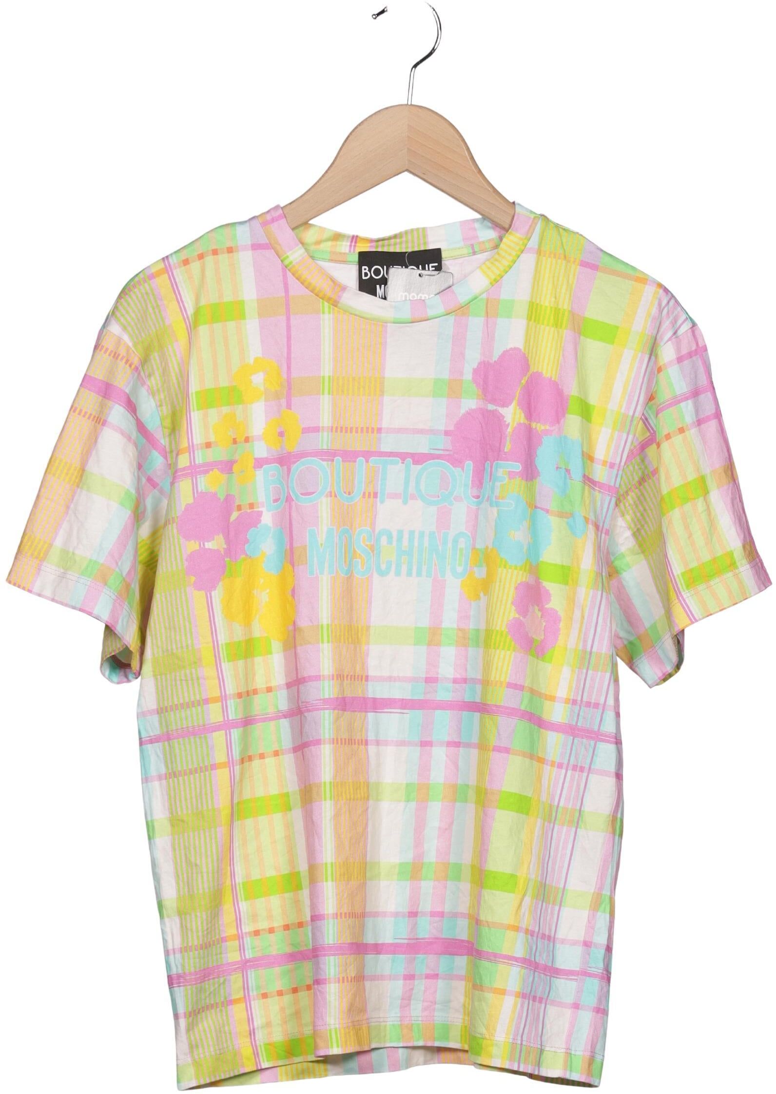 Moschino Damen T-Shirt, Mehrfarbig, Gr. EU 34, Baumwolle - Second Hand
