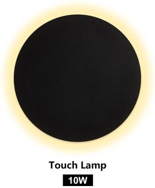 Modern Harvest Tools & Trends Modern LED Wall Light, Touch Sensor LED Wall Lamp Living Room Decoration, Minimalist Wall Light Fixture 10w Black