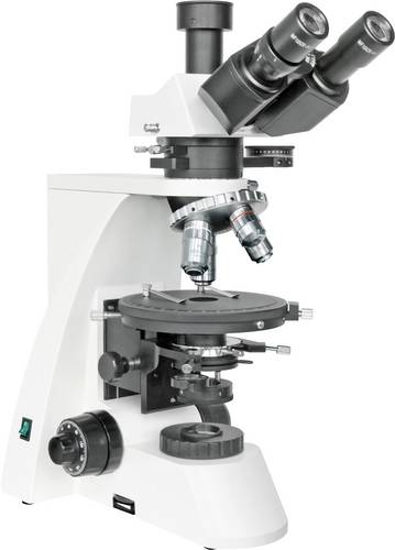 Bresser Optik 5780000 Science MPO 401 Mikroskop Polarisierendes Mikroskop Trinokular 1000 x Durchlicht