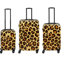 Reisekofferset Leo Leoprint, 3-teilig