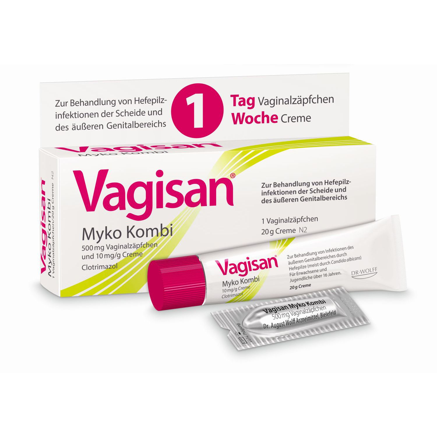 Vagisan Myko Kombi 1-Tagestherapie 1 St Kombipackung