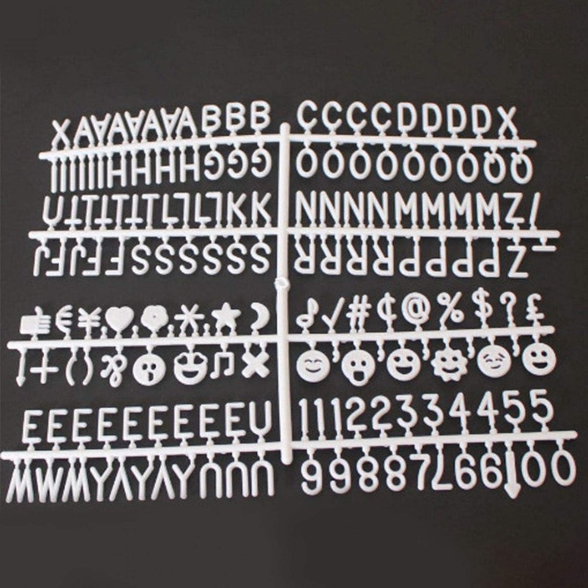 Solidchoice Letters en Cijfers voor Vilt Letterborden inclusief Emojis