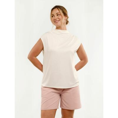 Funktionstop LIBERTÉ ESSENTIEL "Liberté Essentiel Top WANDA", Damen, Gr. S, beige (sanftes weiß), Obermaterial: 70% Viskose, 30% Polyester, Tops