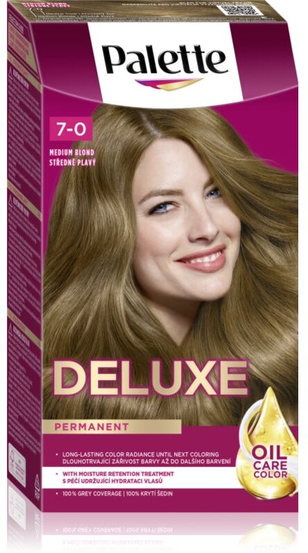Schwarzkopf Palette Deluxe coloration cheveux permanente teinte 7-0 Medium Blonde 1 pcs