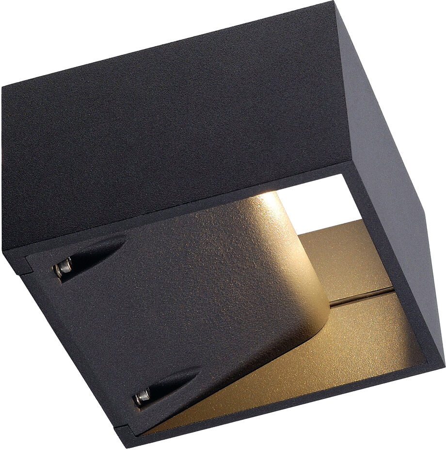Slv Logs Wall Wandleuchte, Eckig, Anthrazit, 6w Led, Warmweiss - Stand-, Wand- Und Deckenleuchten (Outdoor)
