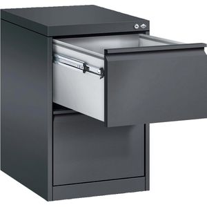 CP-Möbel Hängeregisterschrank Acurado C2000, 1-bahnig, 2 Schübe, anthrazit