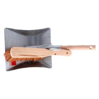 Luva Kehrschaufel Metall Holzgriff mit Handbürste Cocos (33164029)