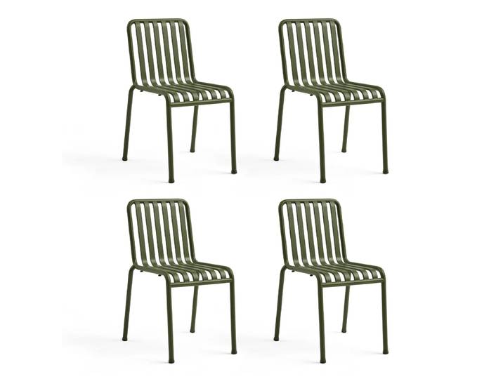 HAY - Palissade Stuhl, olive (4er-Set)