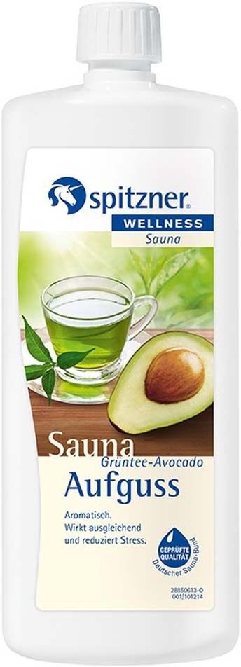 Spitzner Saunaaufguss Grüntee-Avocado Wellness 1000 ml Konzentrat