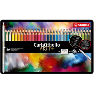 Stabilo Pastellstifte CarbOthello ARTY+, 1460-6, Chalk Pastel, farbig sortiert, 60 Stück