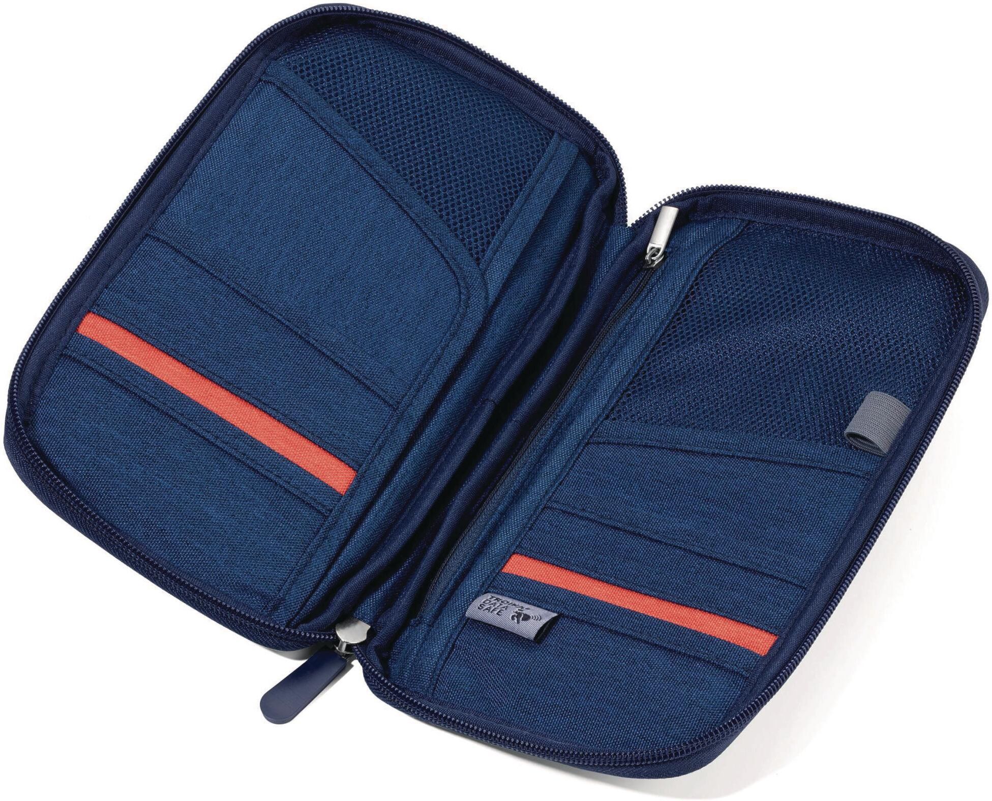 Dokumententasche TROIKA "SAFE FLIGHT", Herren, Gr. B/H/T: 13,3cm x 2,2cm x 24,3cm, blau, Taschen Dokumententasche blau B/H/T: 13,3cm x 2,2cm x 24,3cm
