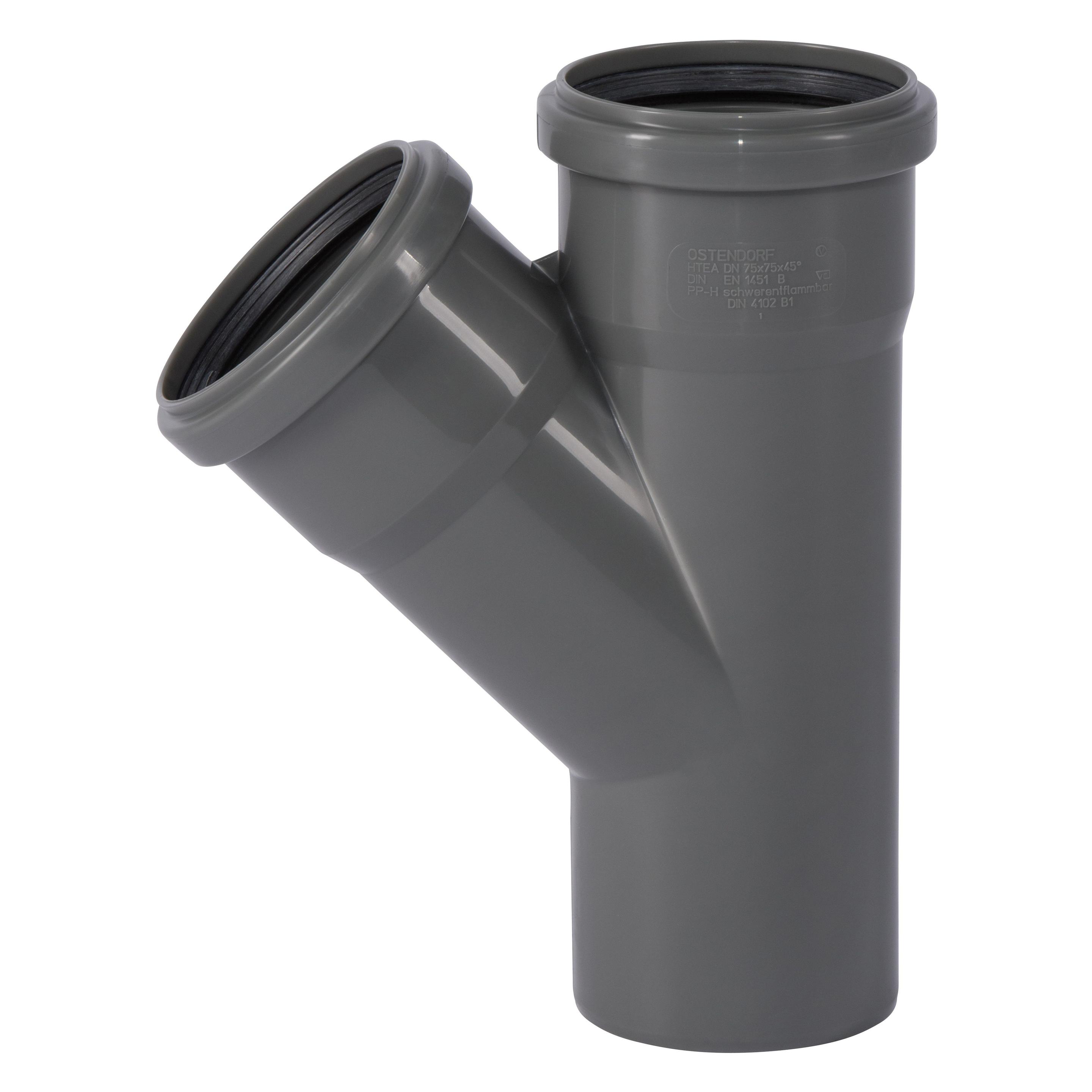 Csdk SL HT Safe grenrør 75/75mm 45grHurtigere og nemmere montering med de nye patenterede taetningsring best (173200-05)